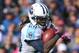 ORCHARD PARK, NY - OCTOBER 21: Chris Johnson #28 of the Tennessee Titans rushes during an NFL game against the Buffalo Bills at Ralph Wilson Stadium on October 21, 2012 in Orchard Park, New York. (Photo by Tom Szczerbowski/Getty Images)