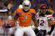 BOISE, ID - NOVEMBER 03: D.J. Harper #7 of the Boise State Broncos reacts after a play against the San Diego State Aztecs at Bronco Stadium on November 3, 2012 in Boise, Idaho. (Photo by Otto Kitsinger III/Getty Images)