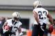 METAIRIE, LA - MAY 24: Darren Sproles #43 of the New Orleans Saints practices during OTA's with teammate Pierre Thomas #23 at the Saints Training Facility on May 24, 2012 in Metairie, Louisiana. (Photo by Sean Gardner/Getty Images)