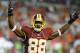 TAMPA, FL - SEPTEMBER 30: Wide receiver Pierre Garcon #88 of the Washington Redskins celebrates a 24- 22 win against the Tampa Bay Buccaneers September 30, 2012 at Raymond James Stadium in Tampa, Florida. ( Photo by Al Messerschmidt/Getty Images)