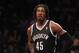 NEW YORK, NY - OCTOBER 19: Gerald Wallace #45 of the Brooklyn Nets pauses during the game against the Philadelphia 76ers during a preseason game at the Barclays Center on October 19, 2012 in the Brooklyn borough of New York City. The 76ers defeated the Nets 106-76. NOTE TO USER: User expressly acknowledges and agrees that, by downloading and/or using this photograph, user is consenting to the terms and conditions of the Getty Images License Agreement. (Photo by Bruce Bennett/Getty Images)