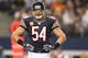 ARLINGTON, TX - OCTOBER 01: Brian Urlacher #54 of the Chicago Bears at Cowboys Stadium on October 1, 2012 in Arlington, Texas. (Photo by Ronald Martinez/Getty Images)