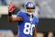 Nov 4, 2012; East Rutherford, NJ, USA; New York Giants wide receiver Victor Cruz (80) prior to the game against the Pittsburgh Steelers at MetLife Stadium. Mandatory Credit: Jim O'Connor-US PRESSWIRE