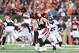 CINCINNATI, OH - NOVEMBER 04: Andy Dalton #14 of the Cincinnati Bengals throws a pass during the NFL game against the Denver Broncos at Paul Brown Stadium on November 4, 2012 in Cincinnati, Ohio. (Photo by Andy Lyons/Getty Images)