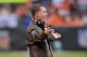 Cleveland Browns head coach Pat Shurmur faces smoldering anger by fans and media who want him fired. But the three likely "interim" coaches in the bullpen risk throwing gasoline on the blaze.