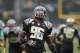 October 27, 2012; Eugene, OR, USA; Oregon Ducks defensive end Dion Jordan (96) pre game warm up against the Colorado Buffaloes at Autzen Stadium. Mandatory Credit: Scott Olmos-US PRESSWIRE