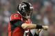 ATLANTA, GA - NOVEMBER 04: Matt Ryan #2 of the Atlanta Falcons celebrates after a touchdown against the Dallas Cowboys at Georgia Dome on November 4, 2012 in Atlanta, Georgia. (Photo by Kevin C. Cox/Getty Images)