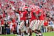 ATHENS, GA - NOVEMBER 3: Alec Ogletree #9 of the Georgia Bulldogs is congratulated by teammates after making a tackle for a safety against the Ole Miss Rebels at Sanford Stadium on November 3, 2012 in Athens, Georgia. (Photo by Scott Cunningham/Getty Images)