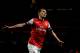 LONDON, ENGLAND - OCTOBER 03: Aaron Ramsey of Arsenal celebrates after scoring his team's third goal during the UEFA Champions League Group B match between Arsenal FC and Olympiacos FC at Emirates Stadium on October 03, 2012 in London, England. (Photo by Mike Hewitt/Getty Images)