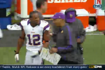 Frustrated Percy Harvin Gets in Coach Frazier's Face