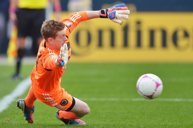 US U-20 Keeper Zac MacMath Training with Everton