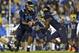 Hundley handing off to Franklin