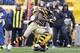 PITTSBURGH, PA - OCTOBER 28: Antonio Brown #84 of the Pittsburgh Steelers runs after making a catch against the Washington Redskins during the game on October 28, 2012 at Heinz Field in Pittsburgh, Pennsylvania. The Steelers defeated the Redskins 27-12. (Photo by Justin K. Aller/Getty Images)