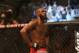 Sep 22, 2012; Toronto, ON, Canada; UFC fighter Jon Jones after defeating fighter Vitor Belfort (not pictured) during a light heavyweight bout at UFC 152 at the Air Canada Centre. Mandatory Credit: Tom Szczerbowski-US PRESSWIRE