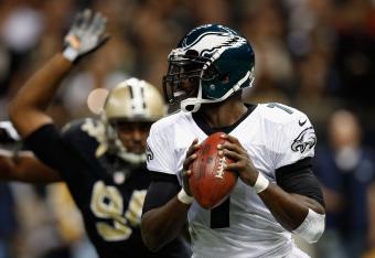 Vick has faced pressure all night long.