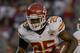 SAN DIEGO, CA - NOVEMBER 1: Jamaal Charles #25 of the Kansas City Chiefs runs the ball against the San Diego Chargers on November 1, 2012 at Qualcomm Stadium in San Diego, California. (Photo by Donald Miralle/Getty Images)