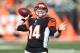 CINCINNATI, OH - NOVEMBER 04: Andy Dalton #14 of the Cincinnati Bengals throws a pass before the NFL game against the Denver Broncos at Paul Brown Stadium on November 4, 2012 in Cincinnati, Ohio. (Photo by Andy Lyons/Getty Images)