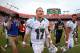 MIAMI GARDENS, FL - OCTOBER 14: Ryan Tannehill #17 of the Miami Dolphins walks off the field after winning a game against the St. Louis Rams at Sun Life Stadium on October 14, 2012 in Miami Gardens, Florida. (Photo by Mike Ehrmann/Getty Images)