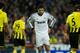 MADRID, SPAIN - NOVEMBER 06: Cristiano Ronaldo of Real Madrid reacts after failing to score during the UEFA Champions League group D match between Real Madrid and Borussia Dortmund at Estadio Santiago Bernabeu on November 6, 2012 in Madrid, Spain. (Photo by Jasper Juinen/Getty Images)