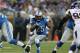 DETROIT, MI - SEPTEMBER 30: Mikel Leshoure #25 of the Detroit Lions runs for a first down during the game against the Minnesota Vikings at Ford Field on September 30, 2012 in Detroit, Michigan. The Vikings defeated the Lions 20-13. (Photo by Leon Halip/Getty Images)