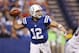 INDIANAPOLIS, IN - NOVEMBER 04: Andrew Luck #12 of the Indianapolis Colts passes the ball against the Miami Dolphins during the game at Lucas Oil Stadium on November 4, 2012 in Indianapolis, Indiana. The Colts won 23-20. (Photo by Joe Robbins/Getty Images)