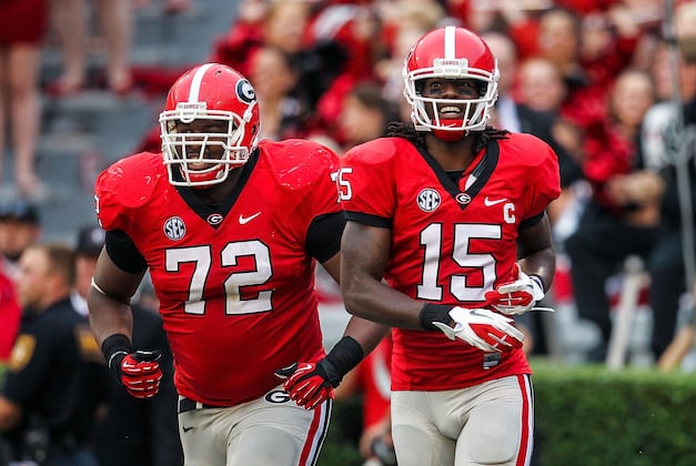 UGA's Gates Puts Versatility to Use as He Rotates Through Offensive Line