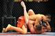 LAS VEGAS - JULY 11: (L-R) Dong Hyun Kim battles T.J. Grant during their welterweight bout during UFC 100 on July 11, 2009 in Las Vegas, Nevada. Kim defeated Grant by unanimous decision. (Photo by Jon Kopaloff/Getty Images)