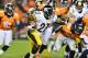 September 9 2012; Denver, CO, USA; Pittsburgh Steelers running back Jonathan Dwyer (27) in the fourth quarter against the Denver Broncos at Sports Authority Field. Mandatory Credit: Ron Chenoy-US PRESSWIRE