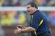 ANN ARBOR, MI - OCTOBER 13: Head coach Brady Hoke of the Michigan Wolverines cheers on his team after a first quarter field goal at Michigan Stadium on October 13, 2012 in Ann Arbor, Michigan. (Photo by Gregory Shamus/Getty Images)
