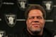 ALAMEDA, CA - JANUARY 30: Raiders general manager Reggie McKenzie looks on during a press conference on January 30, 2012 in Alameda, California. Dennis Allen was introduced as the new coach of the Oakland Raiders, replacing Hue Jackson who was fired after one season. (Photo by Justin Sullivan/Getty Images)