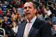 ATLANTA, GA - NOVEMBER 07: Frank Vogel of the Indiana Pacers reacts to a call against the Atlanta Hawks at Philips Arena on November 7, 2012 in Atlanta, Georgia. NOTE TO USER: User expressly acknowledges and agrees that, by downloading and or using this photograph, User is consenting to the terms and conditions of the Getty Images License Agreement. (Photo by Kevin C. Cox/Getty Images)