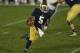 SOUTH BEND, IN - NOVEMBER 03: Everett Golson #5 of the Notre Dame Fighting Irish runs against the Pittsburgh Panthers at Notre Dame Stadium on November 3, 2012 in South Bend, Indiana. Notre Dame defeated Pittsburgh 29-26 in triple overtime. (Photo by Jonathan Daniel/Getty Images)