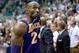 November 7, 2012; Salt Lake City, UT, USA; Los Angeles Lakers shooting guard Kobe Bryant (24) leaves the court as time expires during the second half against the Utah Jazz at EnergySolutions Arena. The Jazz defeated the Lakers 95-86. Mandatory Credit: Russ Isabella-US PRESSWIRE