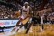 MIAMI, FL - NOVEMBER 07: LeBron James #6 of the Miami Heat drives on Joe Johnson #7 of the Brooklyn Nets during a game at AmericanAirlines Arena on November 7, 2012 in Miami, Florida. (Photo by Mike Ehrmann/Getty Images)