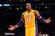 LOS ANGELES, CA - OCTOBER 30: Dwight Howard #12 of the Los Angeles Lakers gestures to a referee after fouling out of the game with the Dallas Mavericks at Staples Center on October 30, 2012 in Los Angeles, California. The Mavericks won 99-91. NOTE TO USER: User expressly acknowledges and agrees that, by downloading and or using this photograph, User is consenting to the terms and conditions of the Getty Images License Agreement. (Photo by Stephen Dunn/Getty Images)
