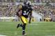 PITTSBURGH, PA - OCTOBER 07: Rashard Mendenhall #34 of the Pittsburgh Steelers carries the ball against the Philadelphia Eagles during the game on October 7, 2012 at Heinz Field in Pittsburgh, Pennsylvania. (Photo by Justin K. Aller/Getty Images)