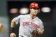 Aug 31, 2012; Houston, TX, USA; Cincinnati Reds left fielder Ryan Ludwick (48) rounds third after a home run by outfielder Jay Bruce (not pictured) against the Houston Astros in the fifth inning at Minute Maid Park. Mandatory Credit: Brett Davis-US PRESSWIRE