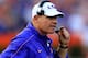 GAINESVILLE, FL - OCTOBER 06: Head coach Les Miles of the LSU Tigers watches the action during the game against the Florida Gators at Ben Hill Griffin Stadium on October 6, 2012 in Gainesville, Florida. (Photo by Sam Greenwood/Getty Images)