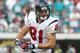 JACKSONVILLE, FL - NOVEMBER 27: Owen Daniels #81 of the Houston Texans runs for yardage during the game against the Jacksonville Jaguars at EverBank Field on November 27, 2011 in Jacksonville, Florida. (Photo by Sam Greenwood/Getty Images)