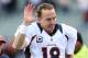 CINCINNATI, OH - NOVEMBER 04: Peyton Manning #18 of the Denver Broncos waves to the crowd following the 31-23 win over the Cincinnati Bengals inthe NFL game at Paul Brown Stadium on November 4, 2012 in Cincinnati, Ohio. (Photo by Andy Lyons/Getty Images)