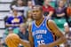 October 12, 2012; Salt Lake City, UT, USA; Oklahoma City Thunder forward Kevin Durant (35) dribbles up court during the first half against the Utah Jazz at EnergySolutions Arena. Mandatory Credit: Russ Isabella-US PRESSWIRE