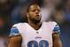 CHICAGO, IL - OCTOBER 22: Ndamukong Suh #90 of the Detroit Lions participates in warm-ups before a game against the Chicago Bears at Soldier Field on October 22, 2012 in Chicago, Illinois. The Bears defeated the Lions 13-7. (Photo by Jonathan Daniel/Getty Images)