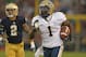 SOUTH BEND, IN - NOVEMBER 03: Ray Graham #1 of the Pittsburgh Panthers runs for a long gain against the Notre Dame Fighting Irish at Notre Dame Stadium on November 3, 2012 in South Bend, Indiana. Notre Dame defeated Pittsburgh 29-26 in triple overtime. (Photo by Jonathan Daniel/Getty Images)