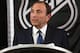 NEW YORK, NY - SEPTEMBER 13: Commissioner Gary Bettman of the National Hockey League speaks to the media at Crowne Plaza Times Square on September 13, 2012 in New York City. (Photo by Bruce Bennett/Getty Images)