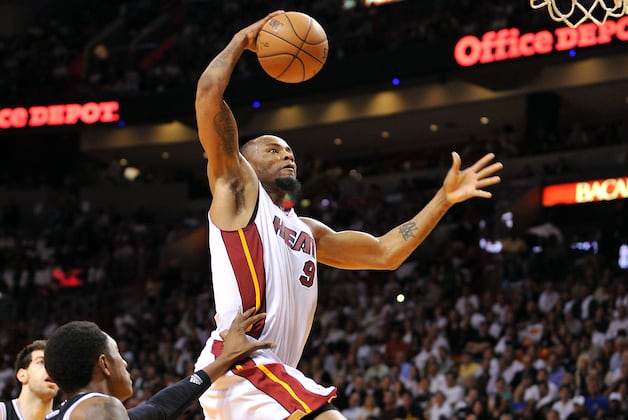 Rashard Lewis Showing Fresh Legs with Heat