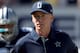 CHARLOTTE, NC - OCTOBER 21: Head coach Jason Garrett of the Dallas Cowboys walks onto the field during their game against the Carolina Panthers at Bank of America Stadium on October 21, 2012 in Charlotte, North Carolina. (Photo by Streeter Lecka/Getty Images)