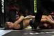 March 3, 2012; Columbus, OH, USA; Ronda Rousey wins her match against Miesha Tate by using an arm bar during the Strikeforce Grand Prix final at Nationwide Arena. Mandatory Credit: Greg Bartram-US PRESSWIRE