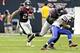 Arian Foster probably won't get holes like this against Chicago.