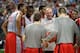 NEW ORLEANS, LA - MARCH 30: Head coach Thad Matta of the Ohio State Buckeyes talks to his team during practice prior to the 2012 Final Four of the NCAA Division I Men's Basketball Tournament at the Mercedes-Benz Superdome on March 30, 2012 in New Orleans, Louisiana. (Photo by Jeff Gross/Getty Images)