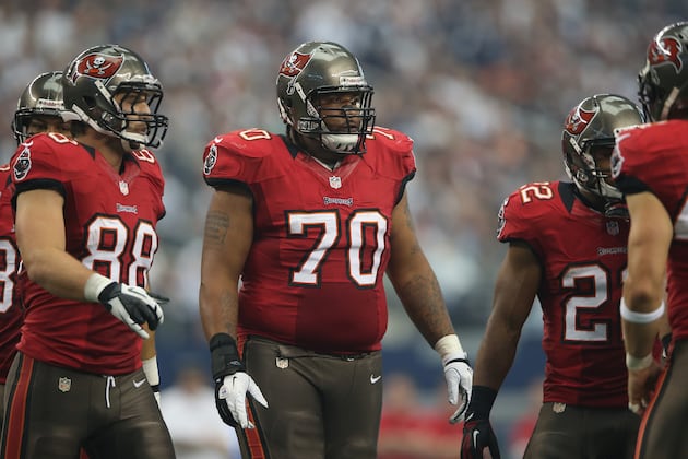 Bucs' Unheralded O-Line Keeps Offense Moving